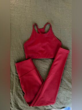 The Girlfriend Collective - Kona Colette Halter Bra and matching leggings